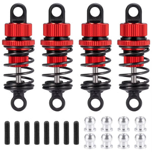 Powerhobby Aluminum 52MM Shocks Red (4) 1/10 Touring Car