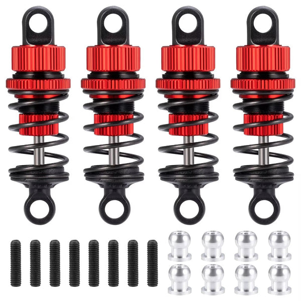 Powerhobby Aluminum 50MM Shocks Red (4) 1/10 Touring Car