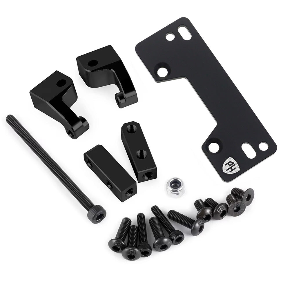 Powerhobby Aluminum Servo Mount Bracket Black Axial SCX10