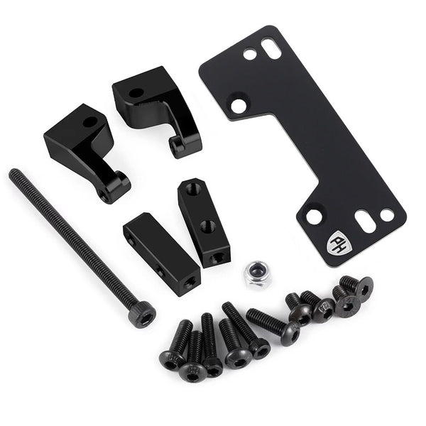 Powerhobby Aluminum Servo Mount Bracket Black Axial SCX10