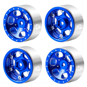 Powerhobby 1.3" Aluminum Beadlock Wheels (4) 1/24 Rock Crawler