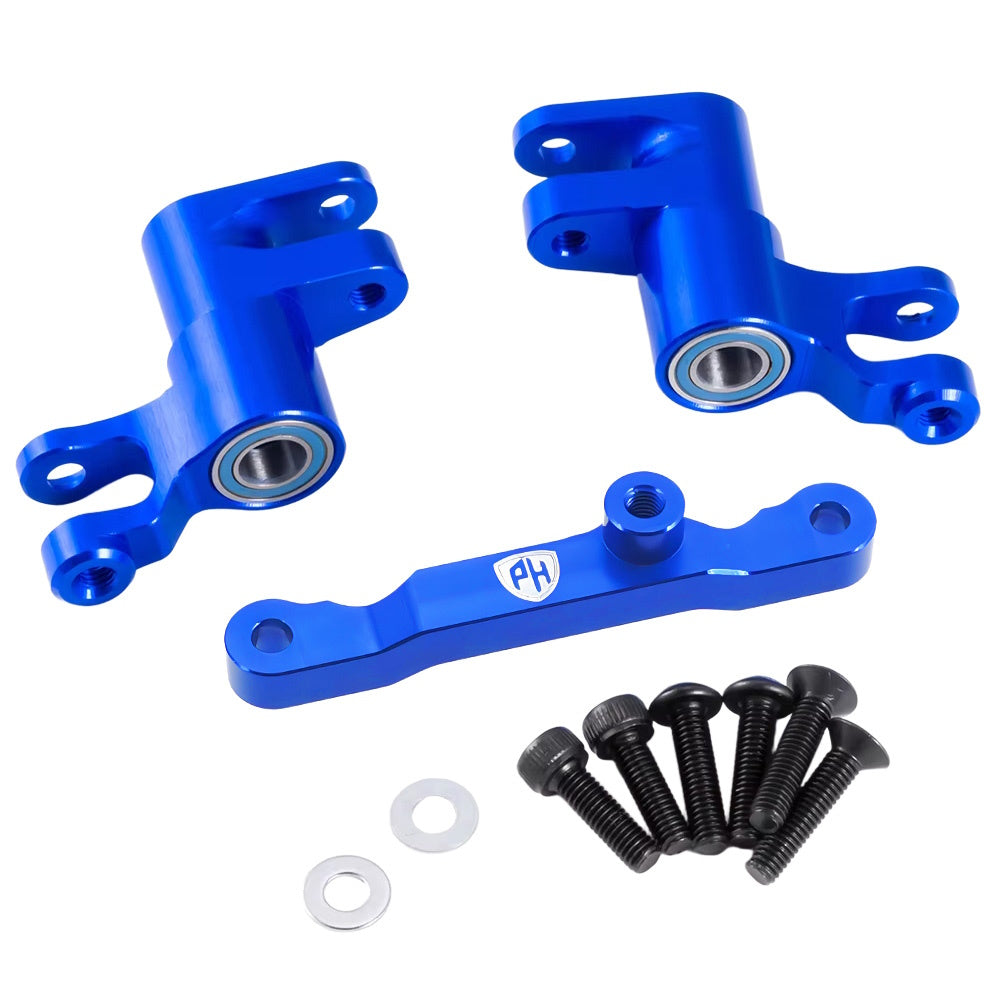 Powerhobby Aluminum Steering / Bellcrank Blue FOR Traxxas Mini Maxx