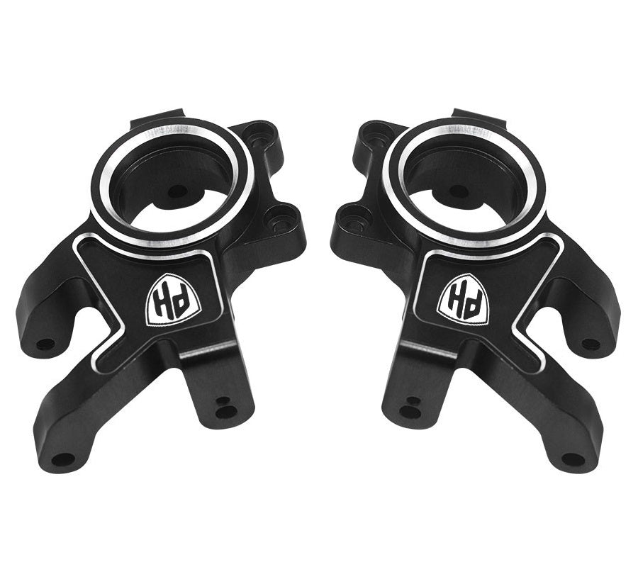 Powerhobby 7075 Aluminum Front Steering Blocks Black FOR Traxxas Funco