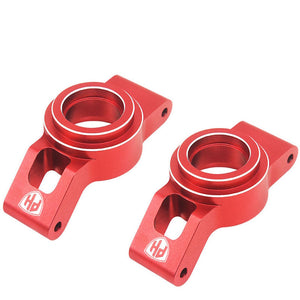 Powerhobby 7075 Aluminum Rear Stub Axle Carriers Red FOR Traxxas Funco