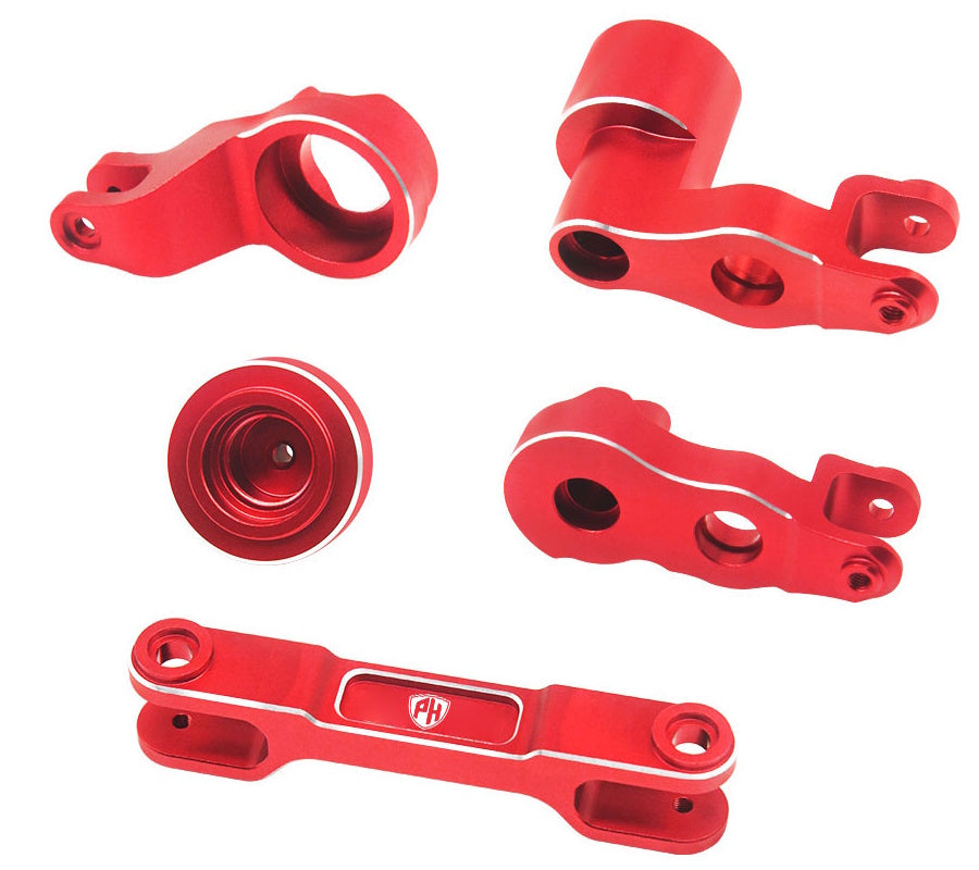 Powerhobby 7075 Aluminum Steering Belcrank Red For Traxxas Funco Sand Car