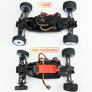 Powerhobby Losi Micro-B Aluminum Receiver Mounting Plate Red