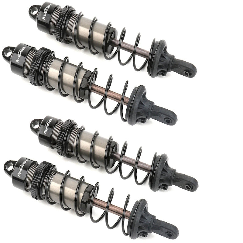Powerhobby XTREME Front Rear Shocks w 6.5mm Titanium Shaft (4) FOR Traxxas Maxx