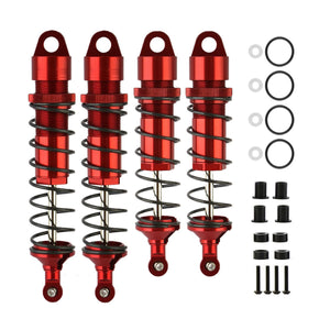 Powerhobby Aluminum Front & Rear Shocks Red (4) FOR Traxxas Sledge