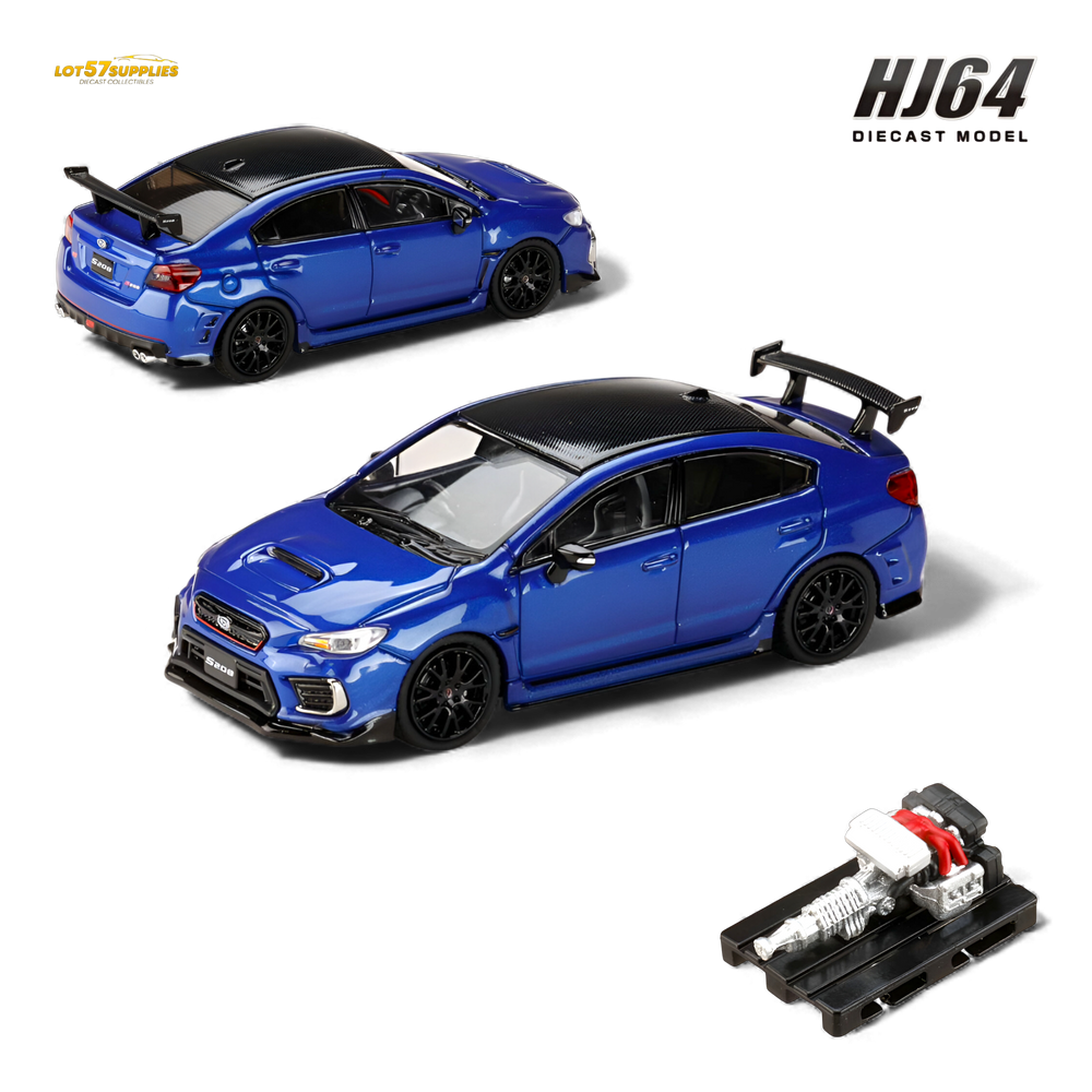 (Pre-Order) Hobby Japan Subaru S208 WR Blue Pearl 1:64