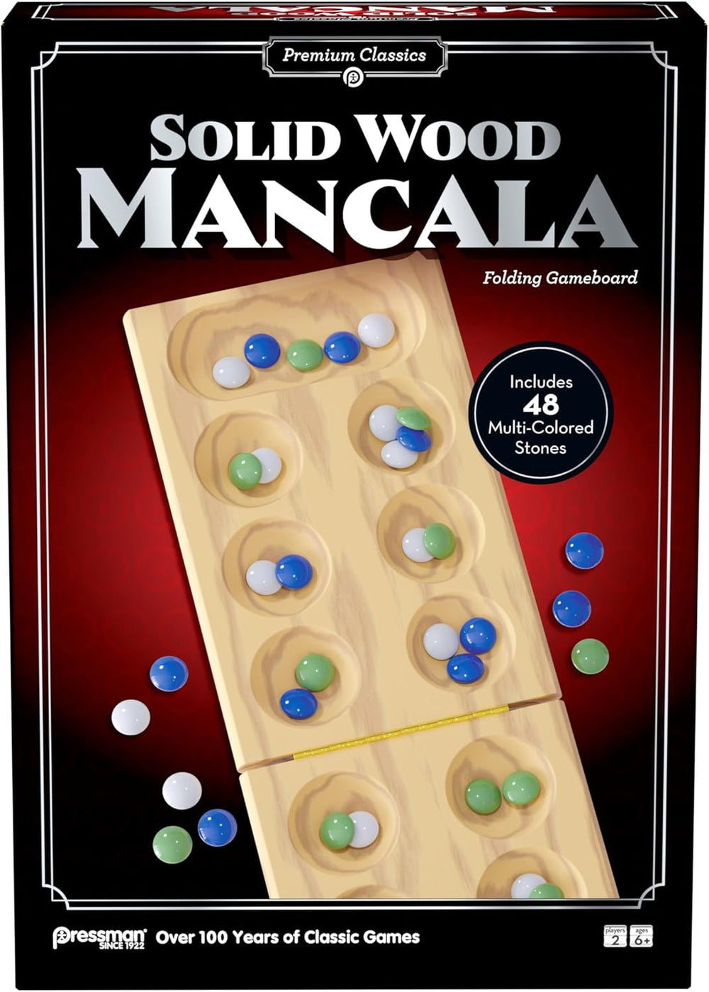 Little Shop of Magic Pressman Premium Classics: Solid Wood Mancala — Board Game