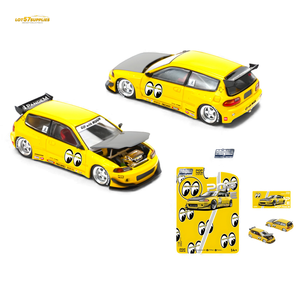 Pop Race Pandem Civic EG6 v1.5 - MOONEYES 1:64 PRE0010