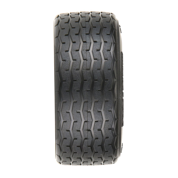 PROTOform PRM1014018 VTA Front Tires 26mm Mounted Black Wheels (2) 1/10 VTA
