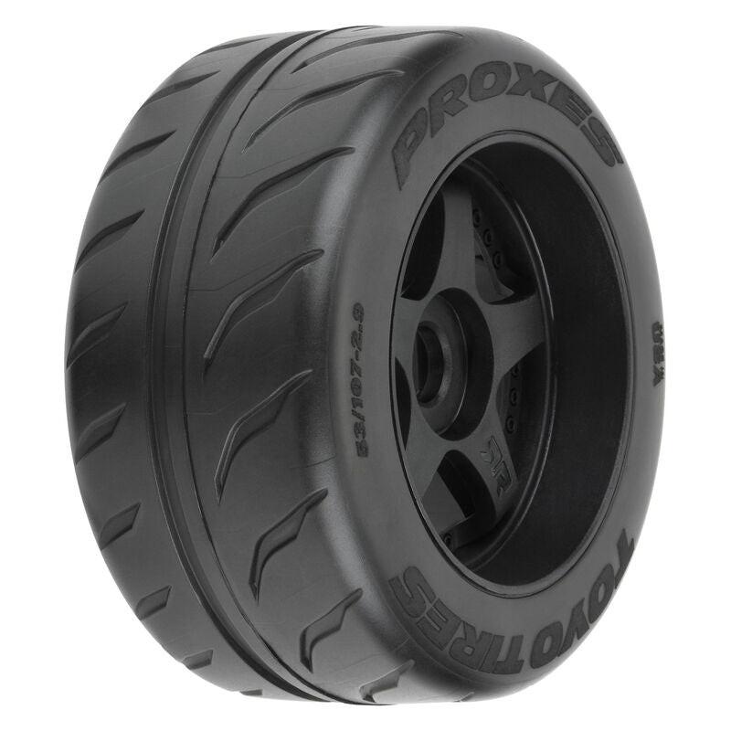 PowerHobby pro-Line 1/7 Toyo Proxes R888R S3 Rear 53/107 2.9" BELTED Mounted 17mm 5-Spoke (2)