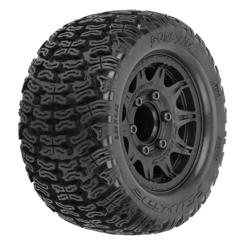 PowerHobby Pro-Line 1023910 Bonesaw 2.8" All-Terrain Truck Tires Mounted on Raid Black 6x30 (2)