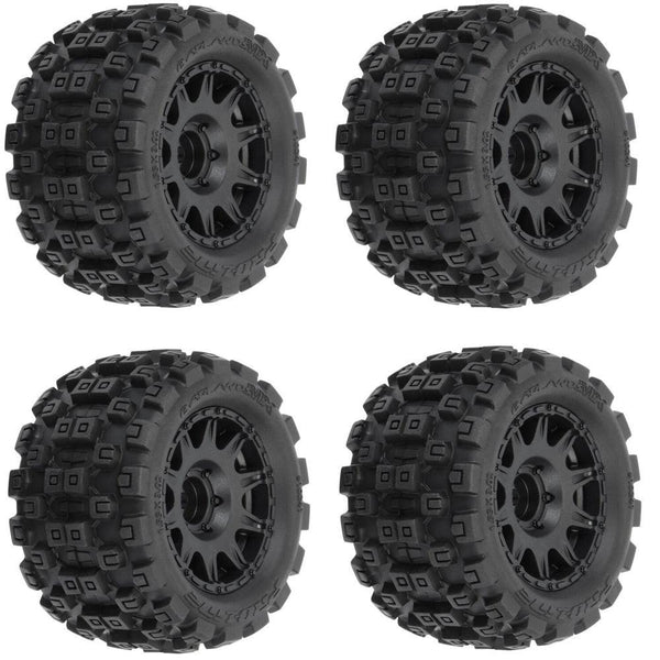 PowerHobby Pro-Line 1/18 Badlands MX 1.85" Mounted Tires (4) Arrma Granite / Typhon Grom