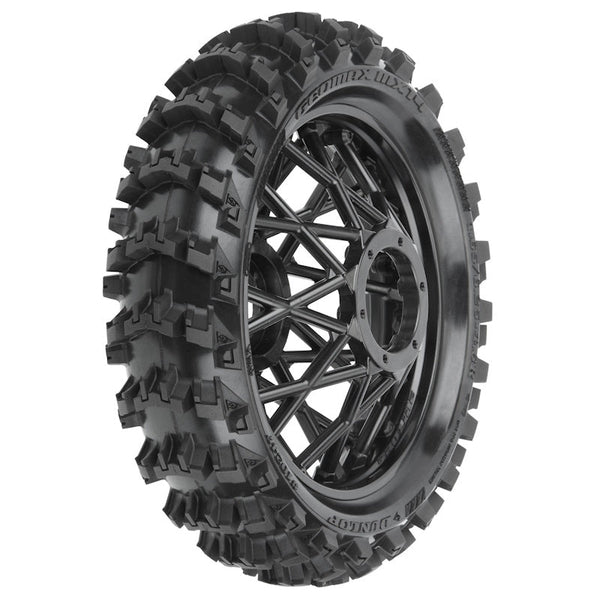 Pro-Line 1/4 Dunlop Geomax MX14 V2 Bead CR4 Rear Mounted Tires Losi Promoto MX