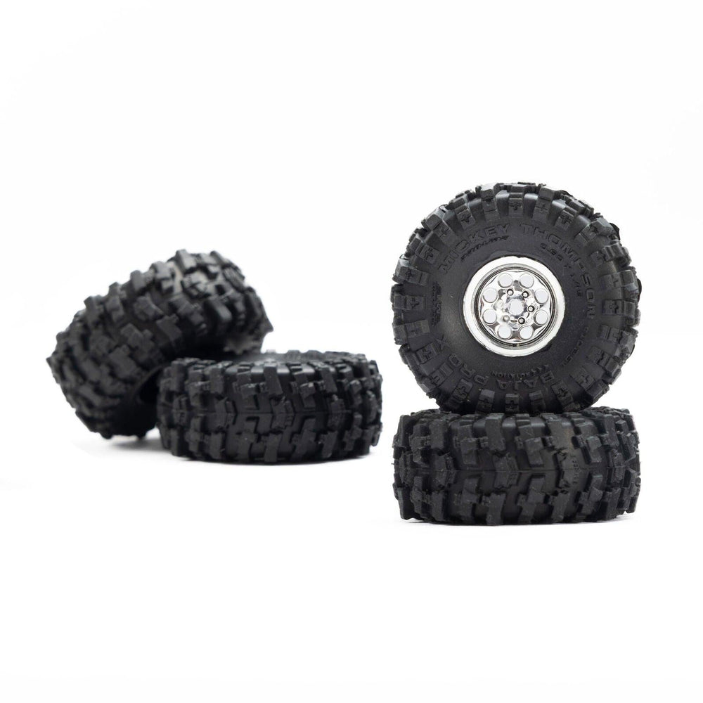 PowerHobby Pro-Line 1/30 Baja Pro X Mounted Chrome Beast Tires (4)Axial SCX30