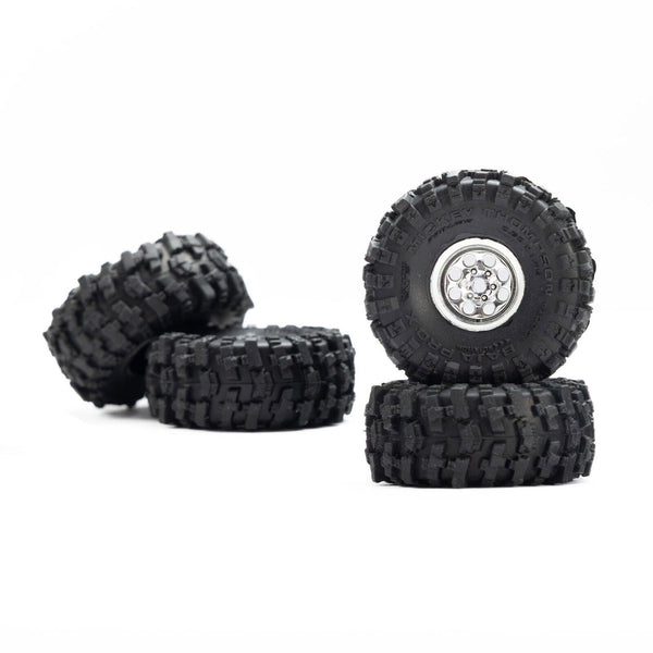 PowerHobby Pro-Line 1/30 Baja Pro X Mounted Chrome Beast Tires (4)Axial SCX30