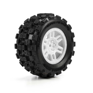 Pro-Line 1/16 Badlands MX Tires White ARRMA Mini Kraton (2)
