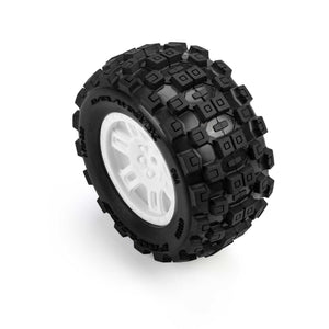 Pro-Line 1/16 Badlands MX Tires White ARRMA Mini Kraton (2)