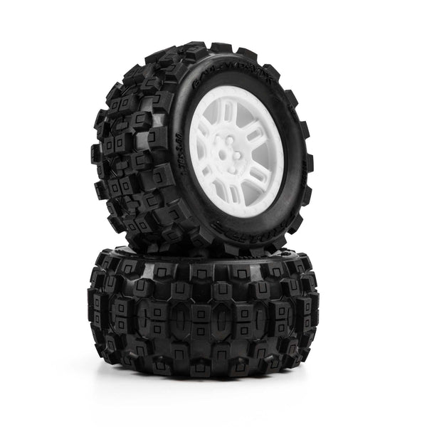Pro-Line 1/16 Badlands MX Tires White ARRMA Mini Kraton (2)