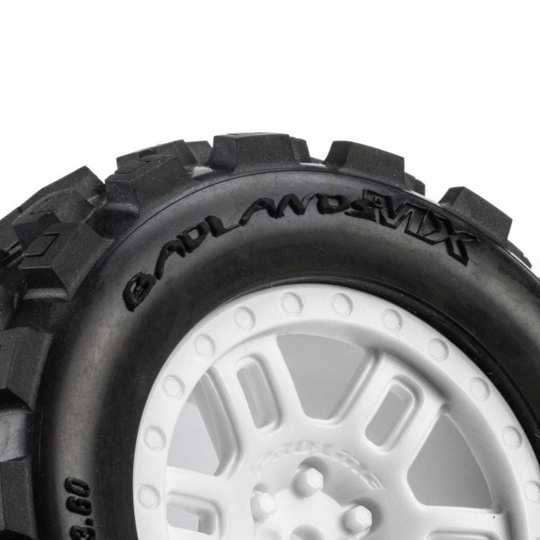 Pro-Line 1/16 Badlands MX Tires White ARRMA Mini Kraton (2)