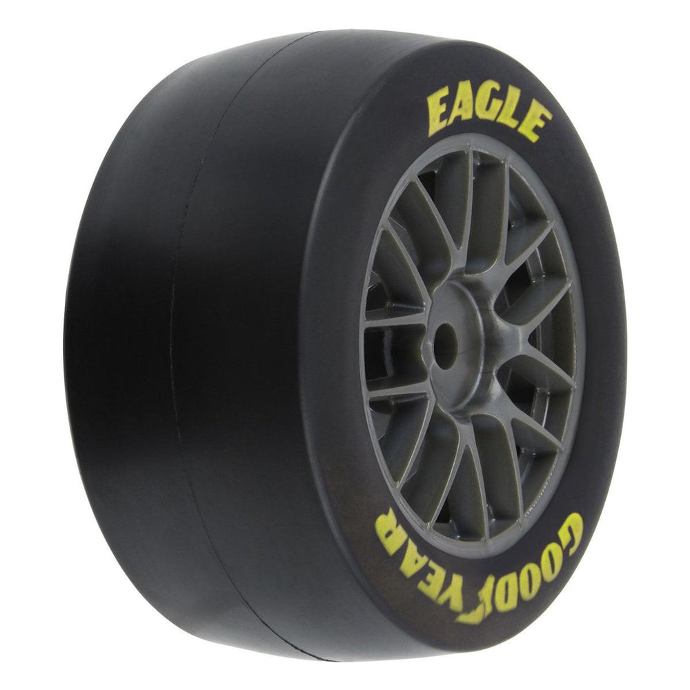 PowerHobby Pro-Line 1/12 Goodyear Eagle Soft Tire F/R MTD Gray Wheels (4): Losi NASCAR