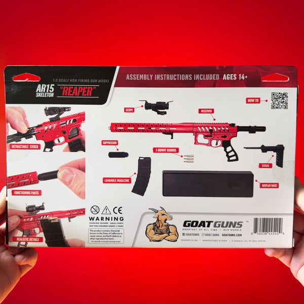 GoatGuns AR15 Skeleton Model — Diecast Replica Guns