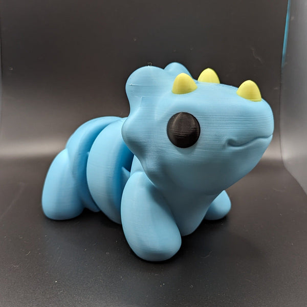 Large-Scale Flexible Baby Triceratops | Big Dino | Chubby Dino | Zou3D