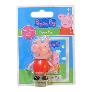 Peppa Pig Miniature Figure / Cake Topper with Bonus Card