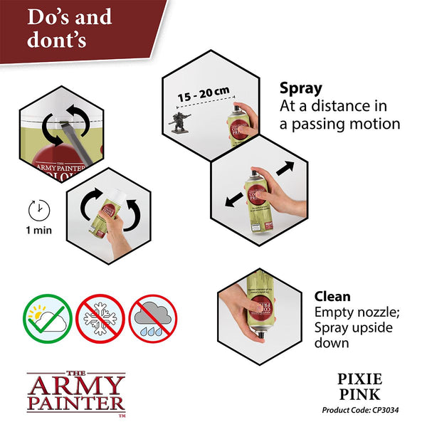 Army Painter Colour Primer: Pixie Pink - Echo Six Hobbies