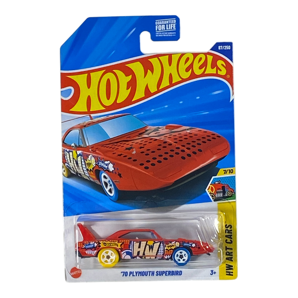 Collectors World Toys Hot Wheels '70 Plymouth Superbird | Art Cars Series 7/10