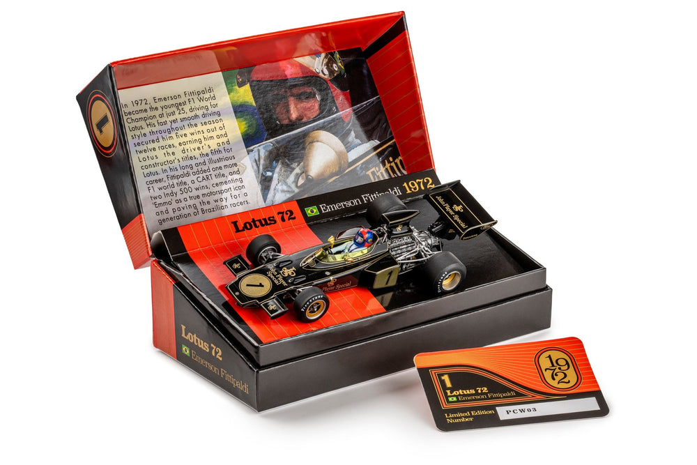 Policar Lotus 72 Winner F1 World Championship 1972 PCW03 JPS 1/32 Slot Car