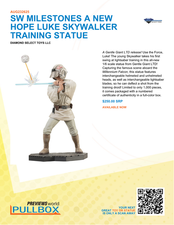 Star Wars MILESTONES A NEW HOPE LUKE SKYWALKER TRAINING STATUE