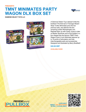 TMNT Minimates Party Wagon Delux Box Set