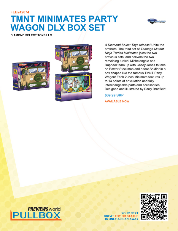 TMNT Minimates Party Wagon Delux Box Set