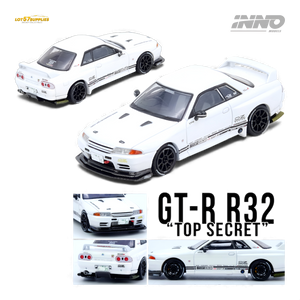 (Pre-Order) INNO64 Top Secret VR32 GT-R White 1:64