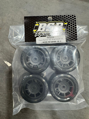 BSR RR2032 Race Radial "32" Blue Carpet Tires (4) Losi Nascar