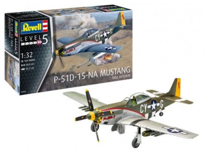 Black Forest® Hobby Supply Co Revell 3838 1/32 P51D15 Mustang Late Version Fighter — Military Aircraft Kits > Revell
