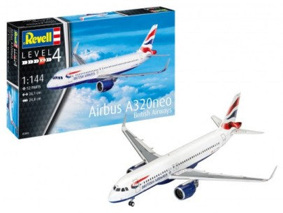 Black Forest® Hobby Supply Co Revell 3840 1/144 Airbus A320neo British Airways Airliner — Military Aircraft Kits > Revell