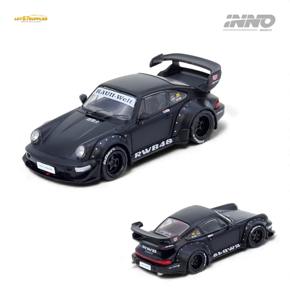 (Pre-Order) INNO64 RWB 964 Darth Vader Black Matt 1:64
