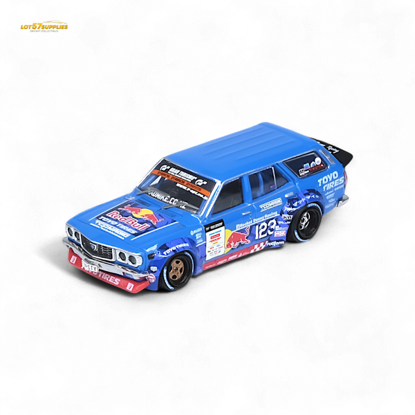 Inno64 MAD MIKE 1976 MAZDA RX3 Station Wagon D1GP Series 2024 1:64