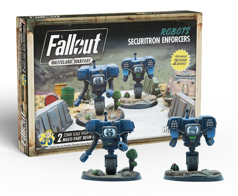Little Shop of Magic Fallout: Wasteland Warfare - Robots - Securitron Enforcers — Miniatures