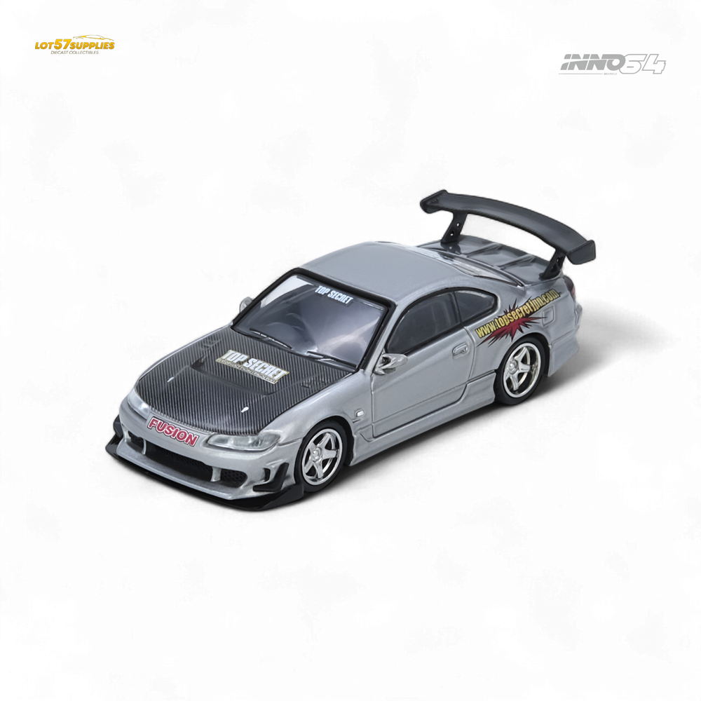 (Pre-Order) INNO64 Top Secret Silvia S15 Silver 1:64