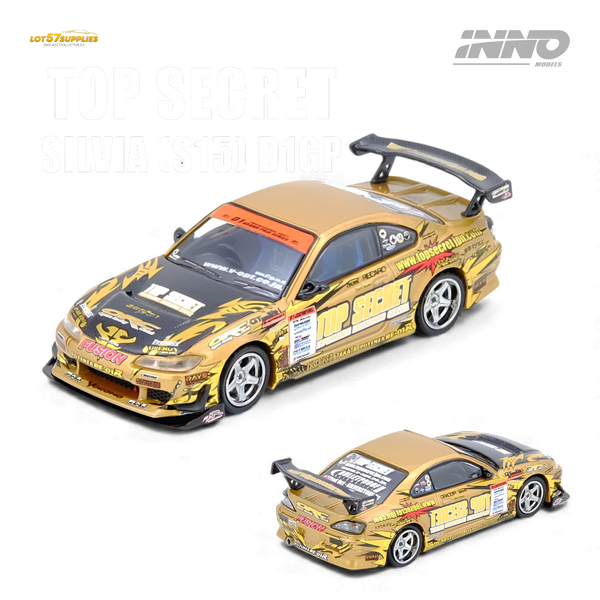 (Pre-Order) INNO64 Top Secret Silvia S15 D1GP 2004 Gold 1:64