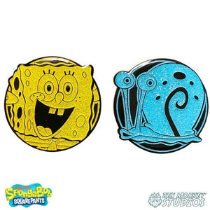 Zen Monkey: SpongeBob and Gary(set) - Spongebob Squarepants Pin