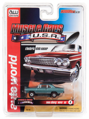 Auto World 1966 Chevy Nova SS Thunderjet R25 HO Slot Car SC340 for AFX