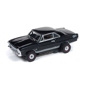 Auto World 1966 Chevy Nova SS Black Thunderjet R25 HO Slot Car SC340 for AFX