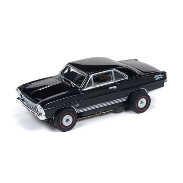 Auto World 1966 Chevy Nova SS Black Thunderjet R25 HO Slot Car SC340 for AFX