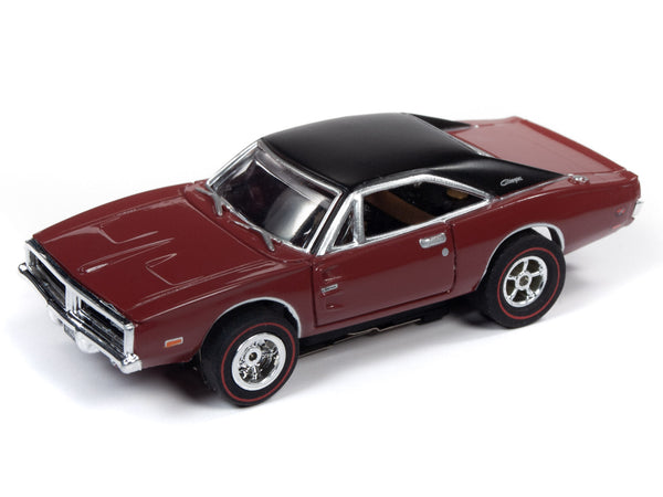 Auto World 1969 Dodge Charger R/T Maroon R27 HO Slot Car SC343 fits AFX